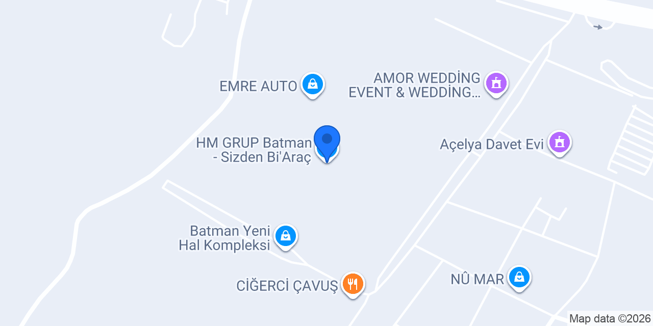 HM GRUP Batman - Sizden Bi’Araç konumu