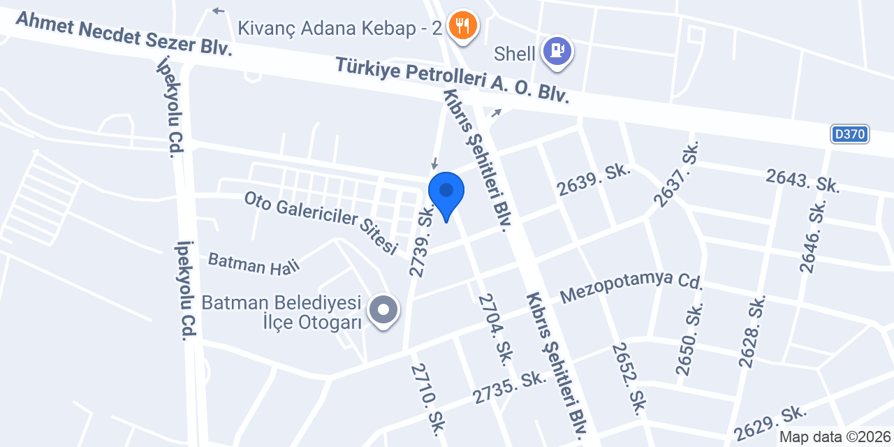Umut Otomotiv konumu