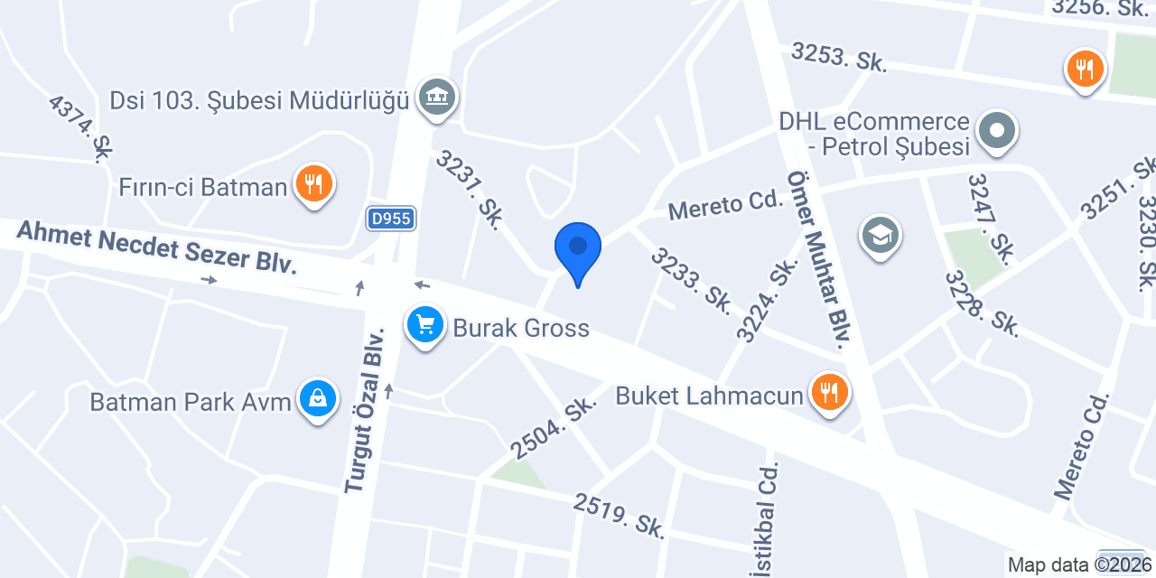 Avukat Melik Müjdeci - Müjdeci Hukuk Bürosu konumu