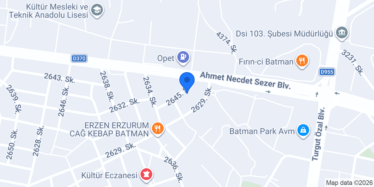 ERUSAN MEKANIK konumu