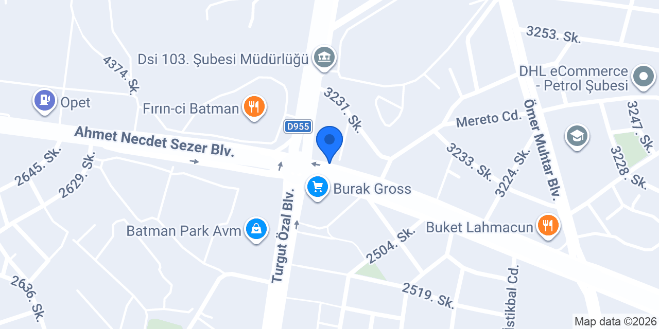 DİGİTÜRK YT BATMAN konumu