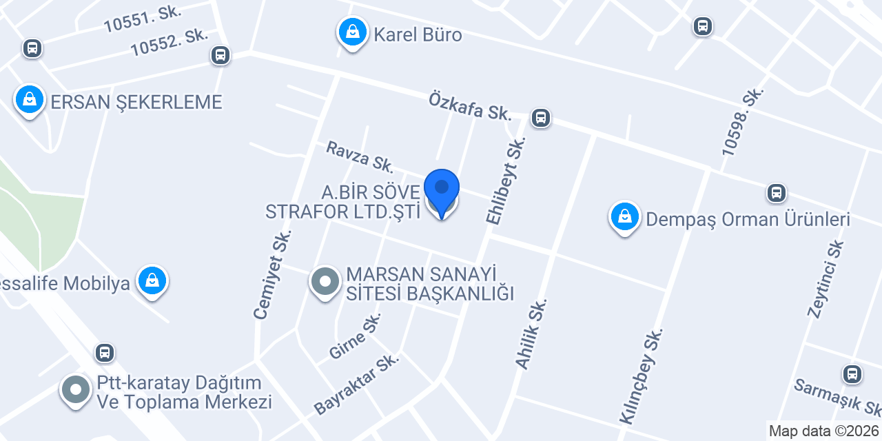 A.BİR SÖVE STRAFOR LTD.ŞTİ. konumu