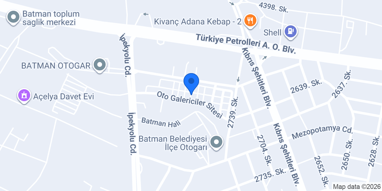 ÖZ DOĞU HAVALANDIRMA - BATMAN konumu