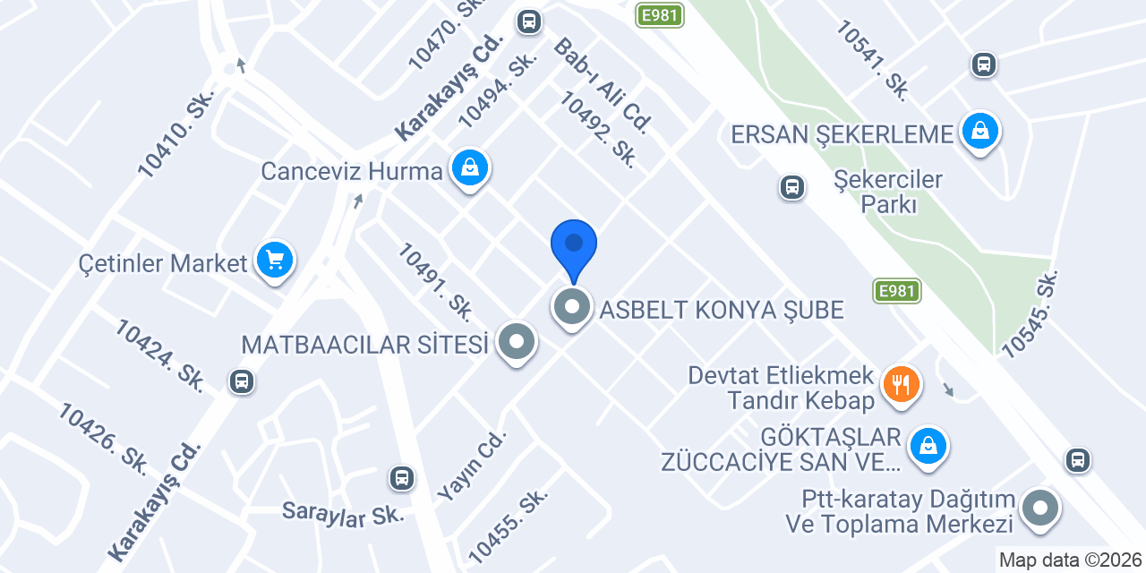 Sürat Kargo Matbaacılar Şube konumu