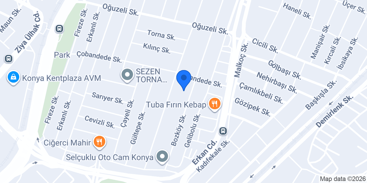 Pınar Oto konumu