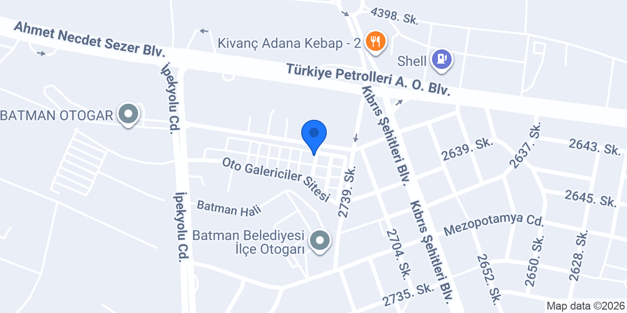 ŞİRİN AUTO konumu