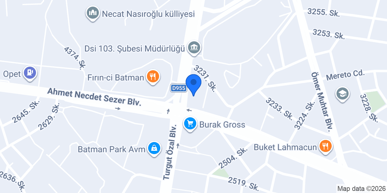 Batman Esen Taksi konumu