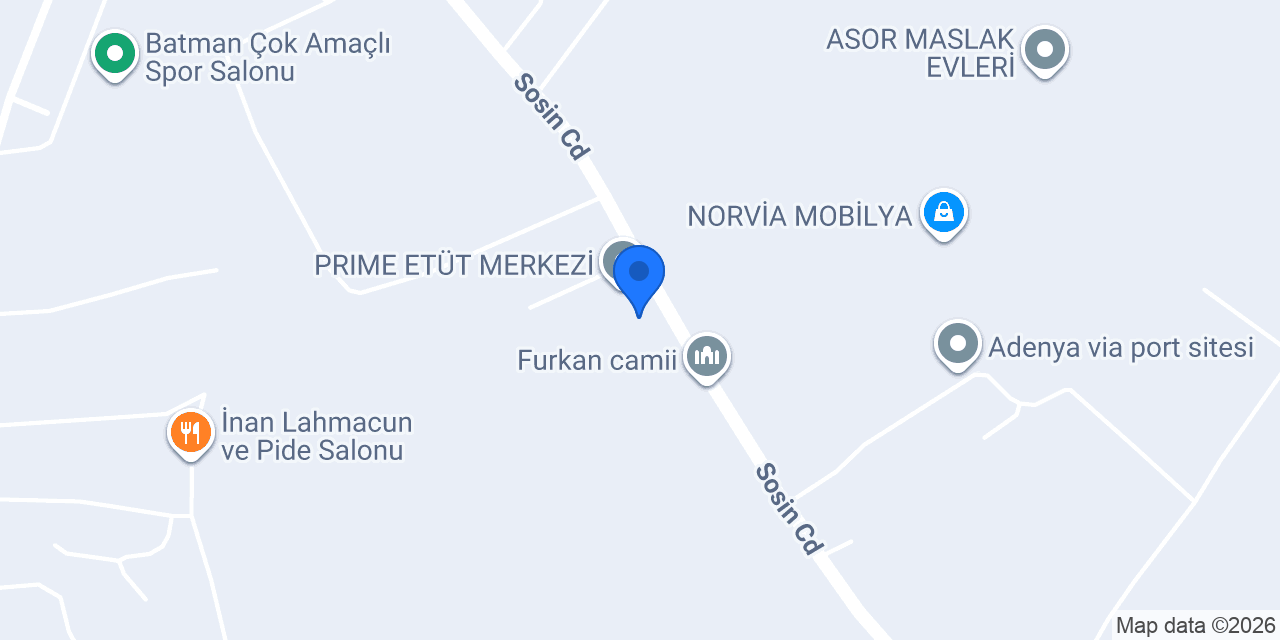 Kınay Mühendislik İnşaat konumu