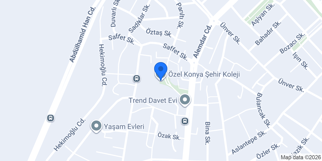 Özel Konya Şehir Koleji konumu
