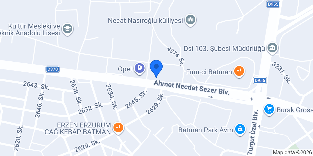Dogru Tekel Bayii konumu