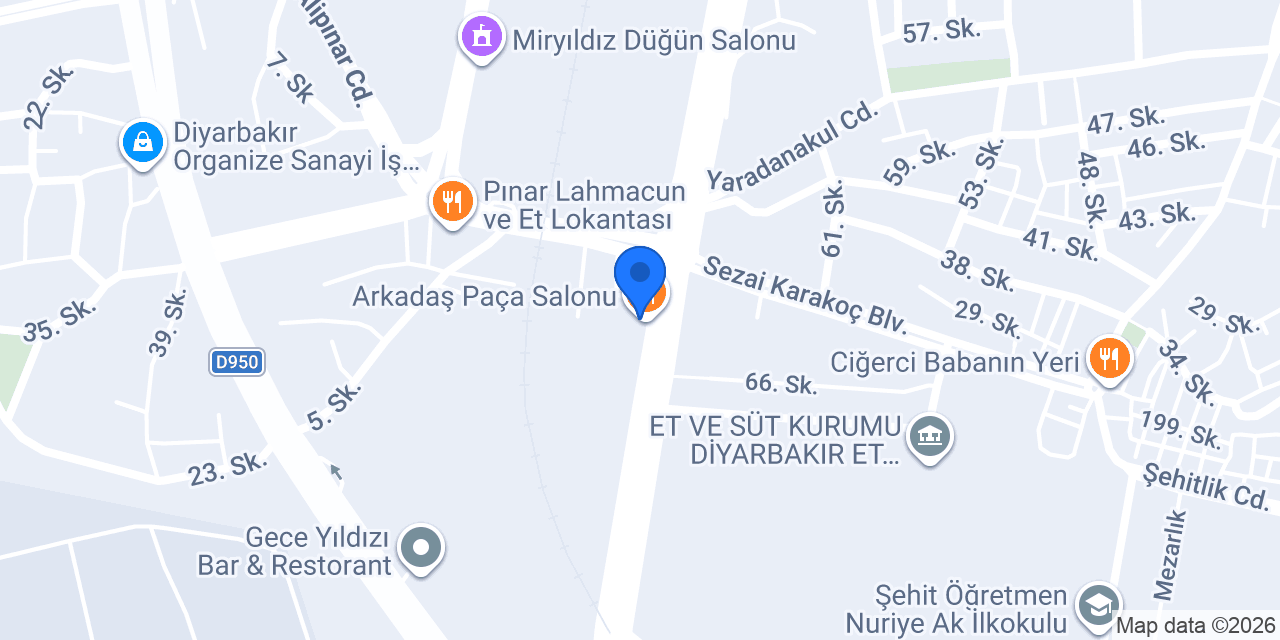 Arkadaş Paça Salonu konumu