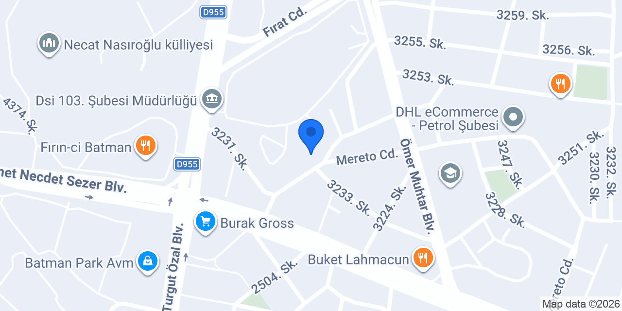 DEVLET SU İŞLERI ANAOKULU konumu