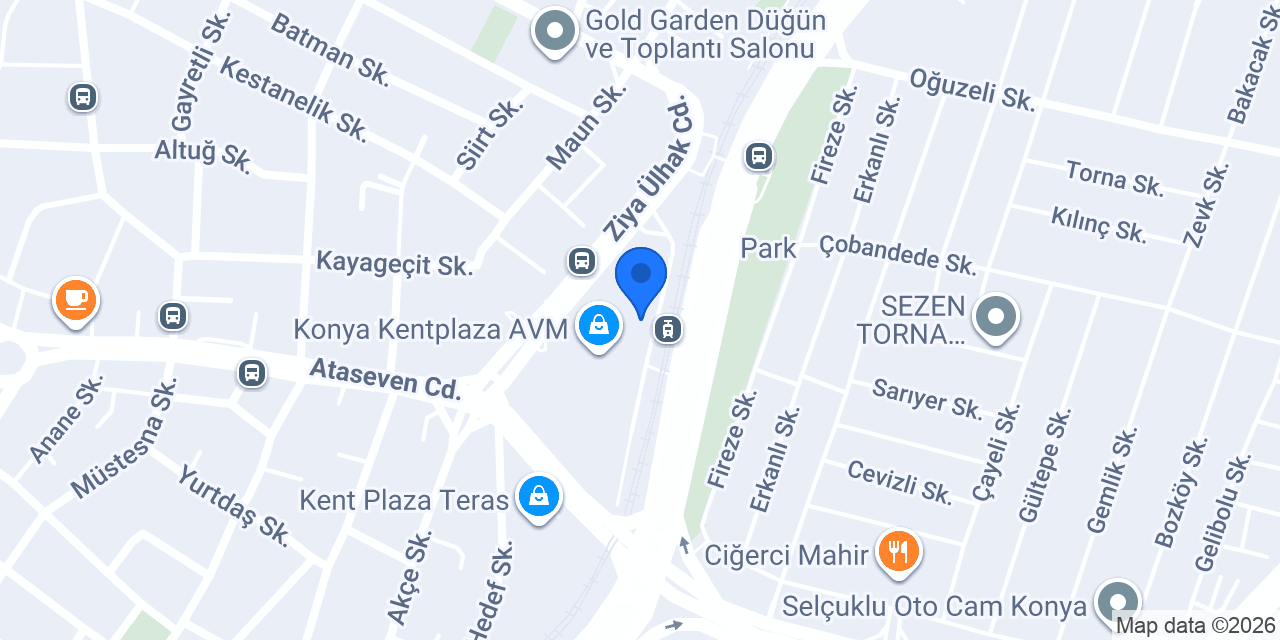 Özboyacı Altın - KentPlaza AVM konumu