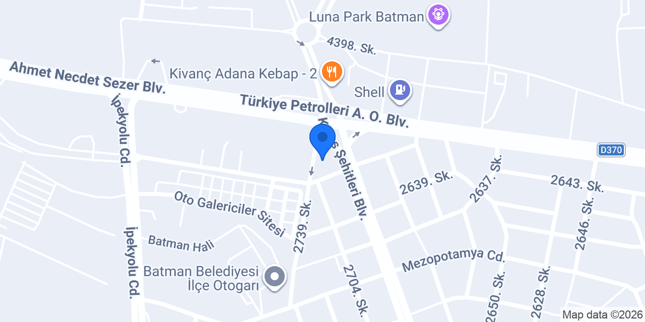ALİCAN OTOMOTİV RIDVAN BABAT konumu