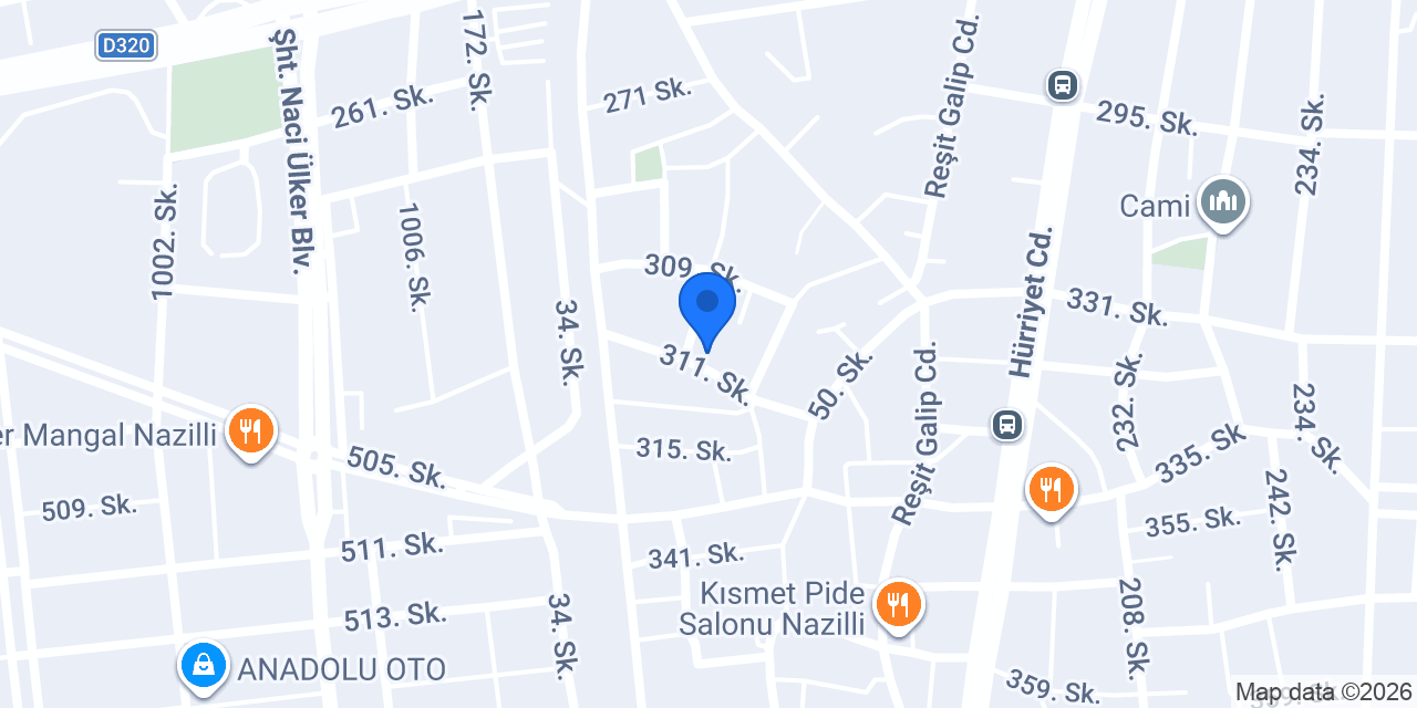 NAZİLLİ U-C PROFİL VE KÖŞEBENT & İNŞAAT MALZEMELERİ konumu