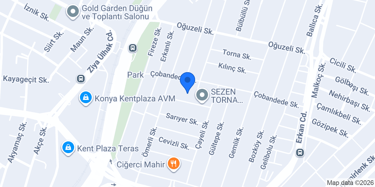 PARILTI OTOMOTİV KONYA konumu