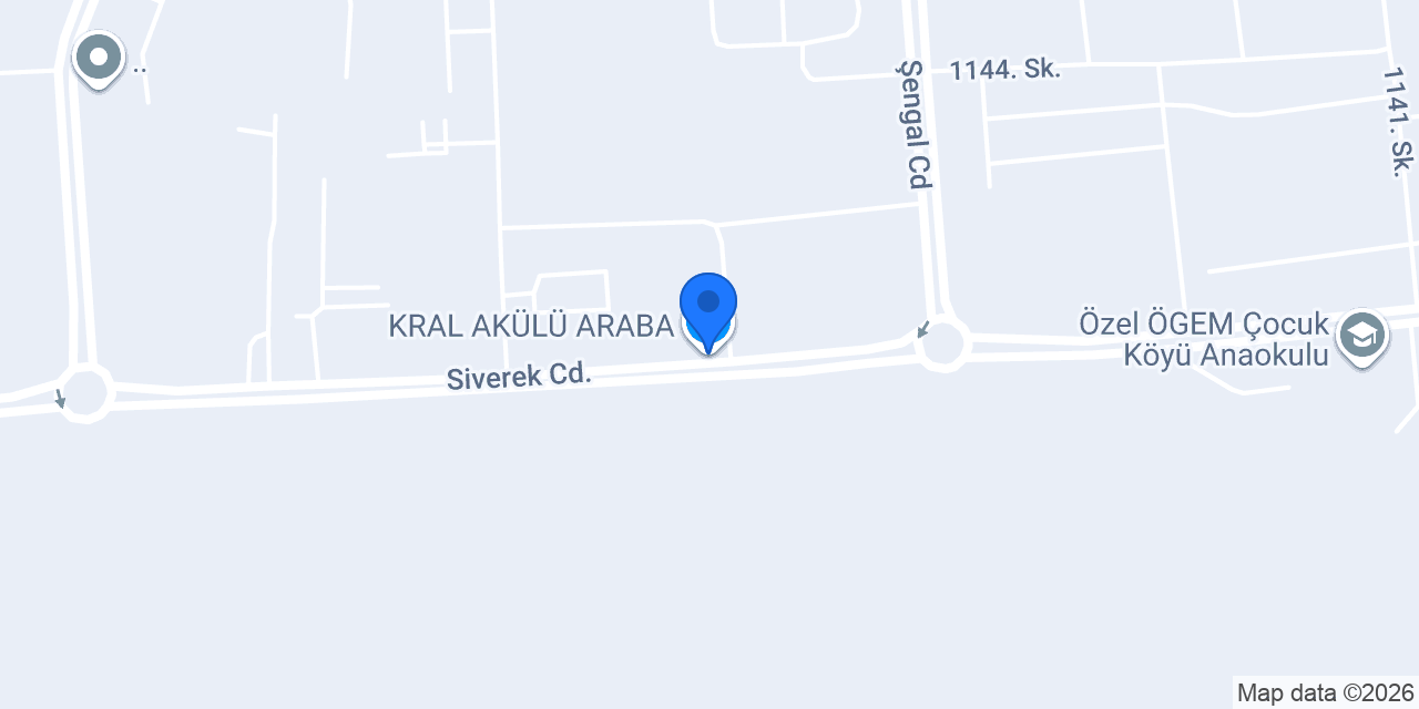 KRAL AKÜLÜ ARABA konumu