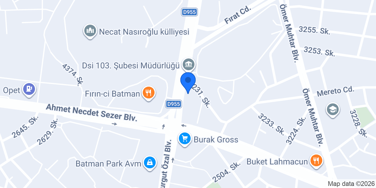 Özay Elektronik konumu