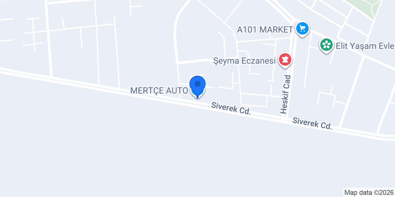 MERTÇE AUTO konumu