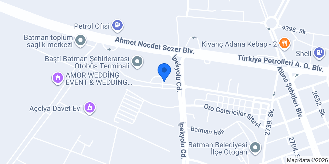 TOKAT YILDIZI BATMAN konumu