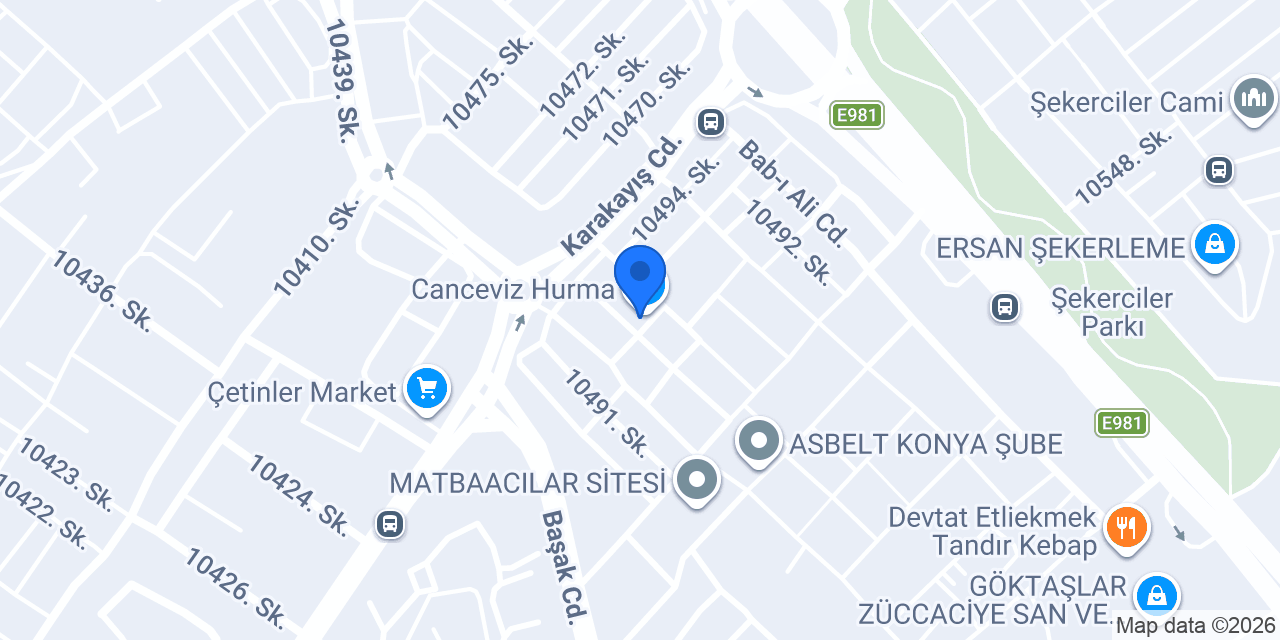 Hurmacı Müşfik Depo konumu