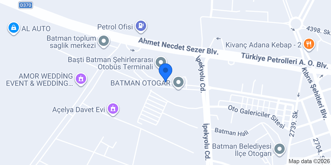 ÖZLEM BATMAN SEYAHAT konumu