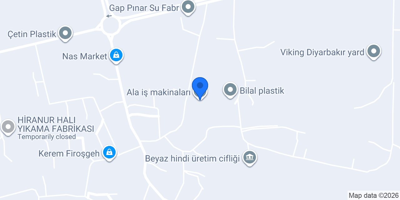 Ala iş makinaları konumu