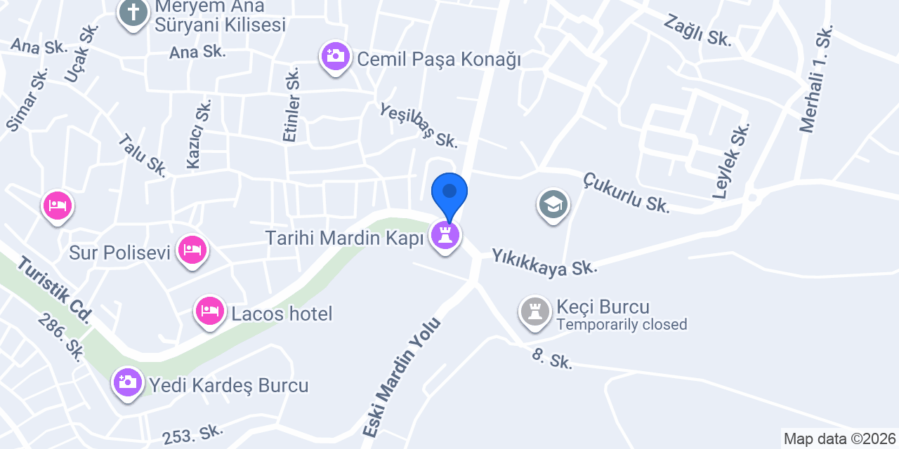 Taksi durağı konumu