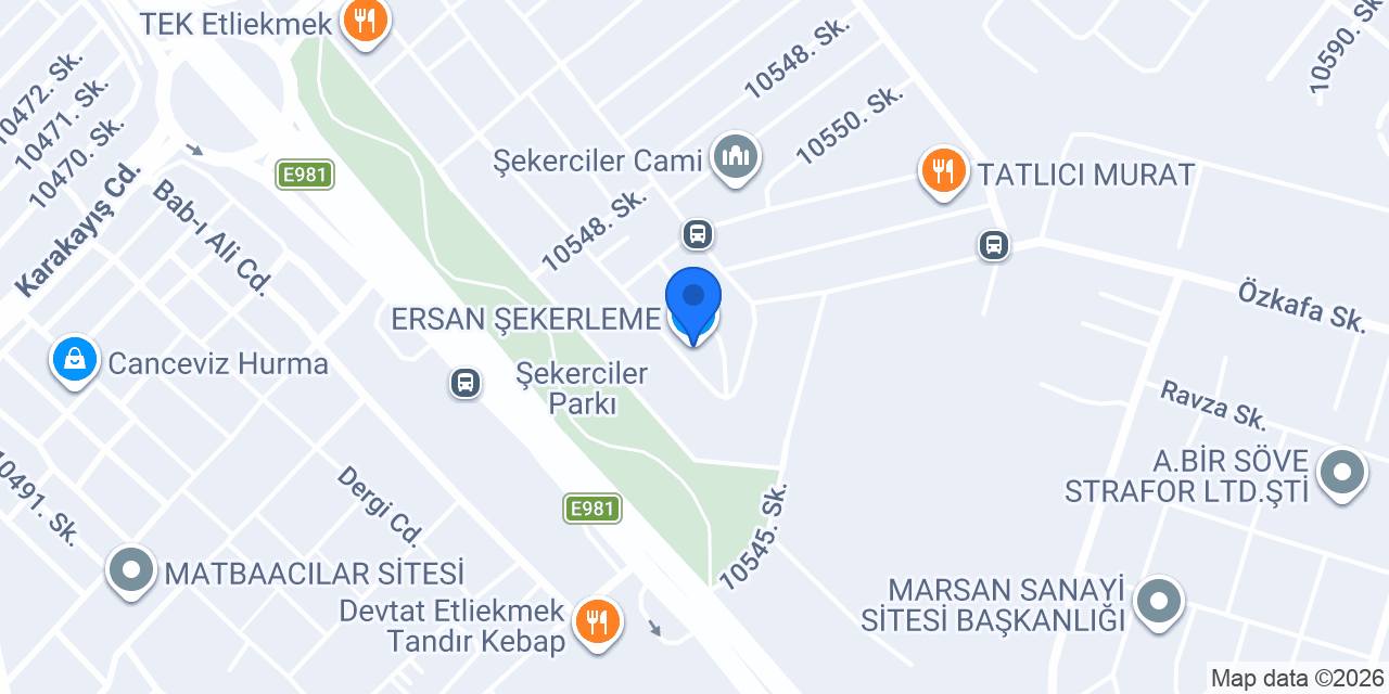 ERSAN ŞEKERLEME konumu