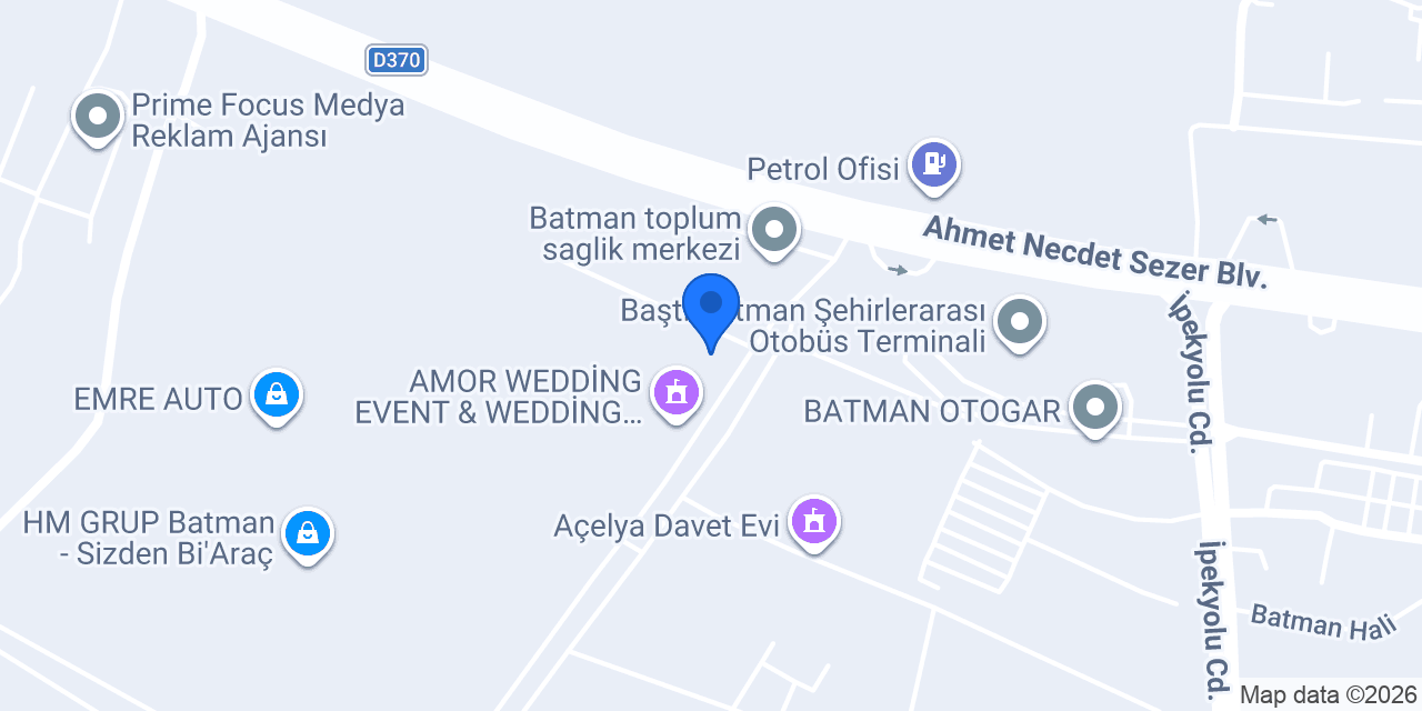 Ensar Auto konumu
