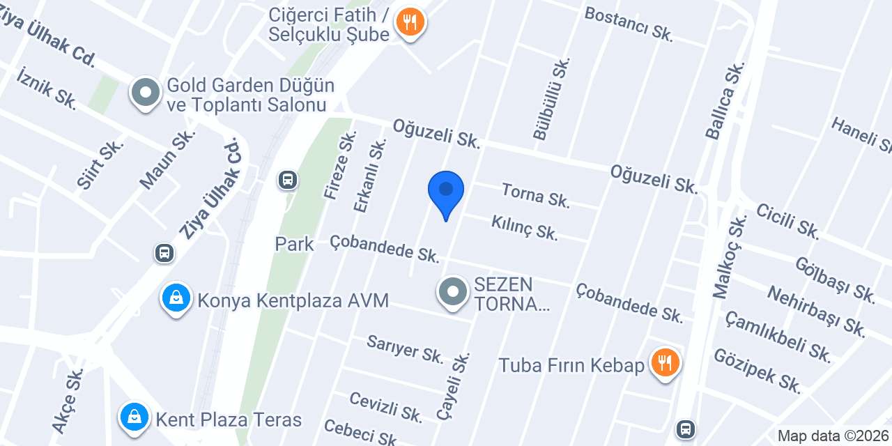 Konya Ssangyong Özel Servisi konumu