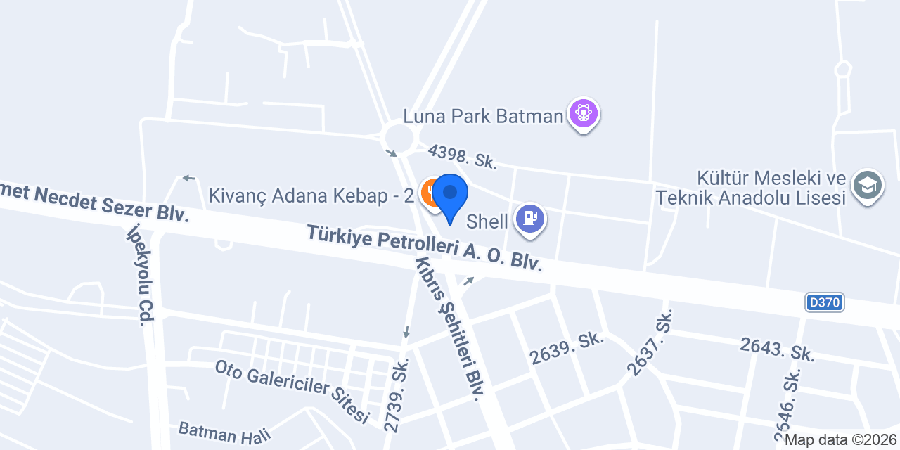 BATMAN TAKSİ konumu