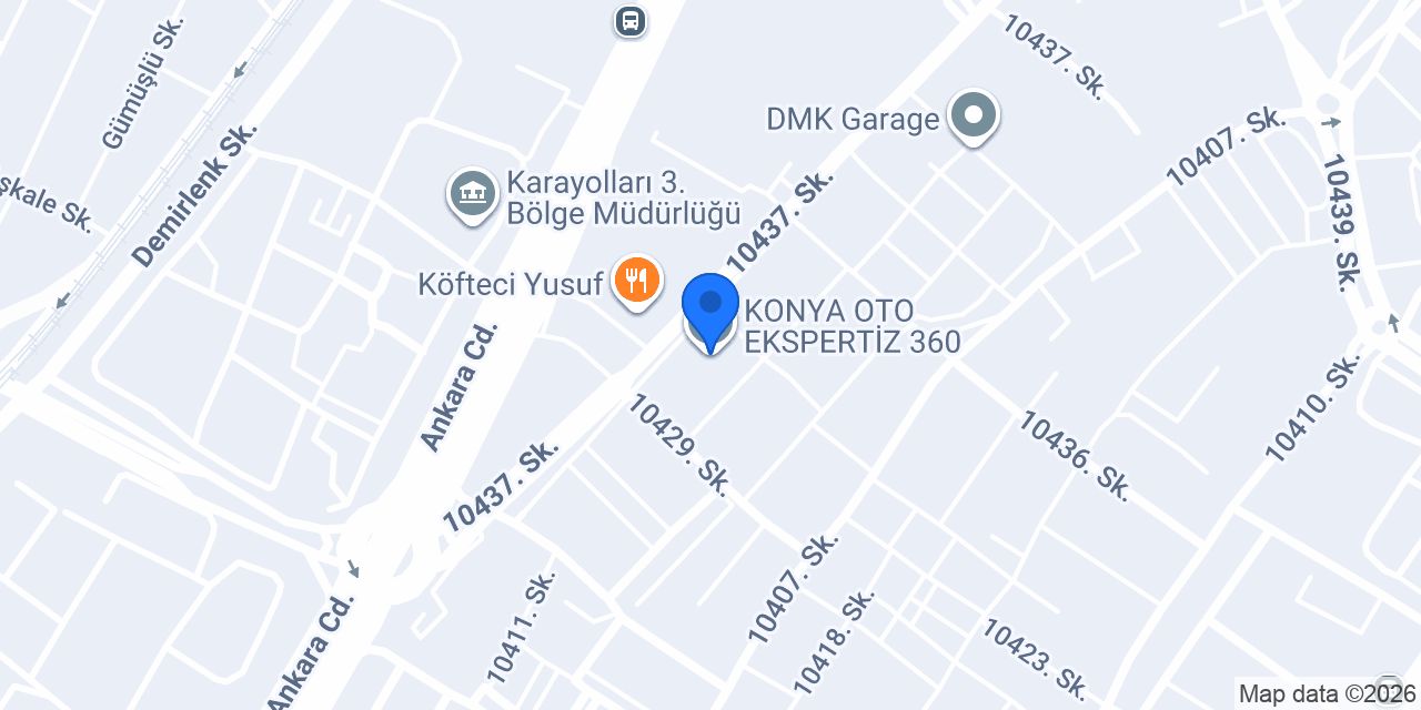 KONYA OTO EKSPERTİZ 360 konumu
