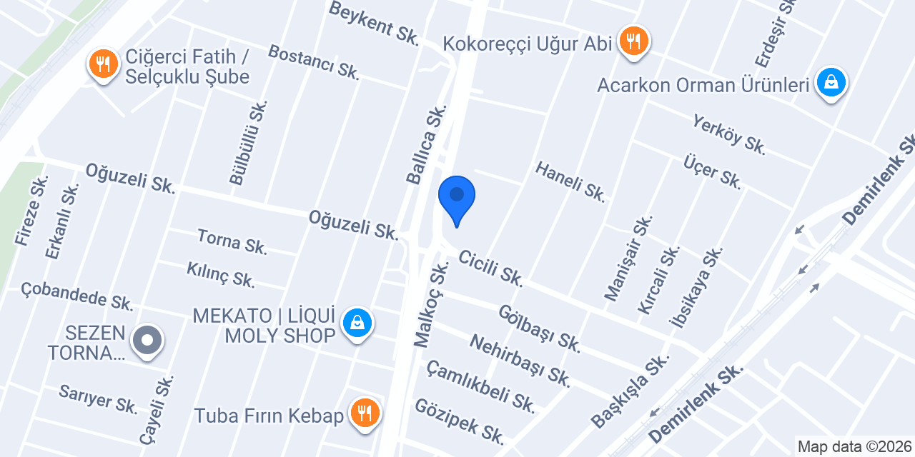 Bi Yeşillik Izgara konumu