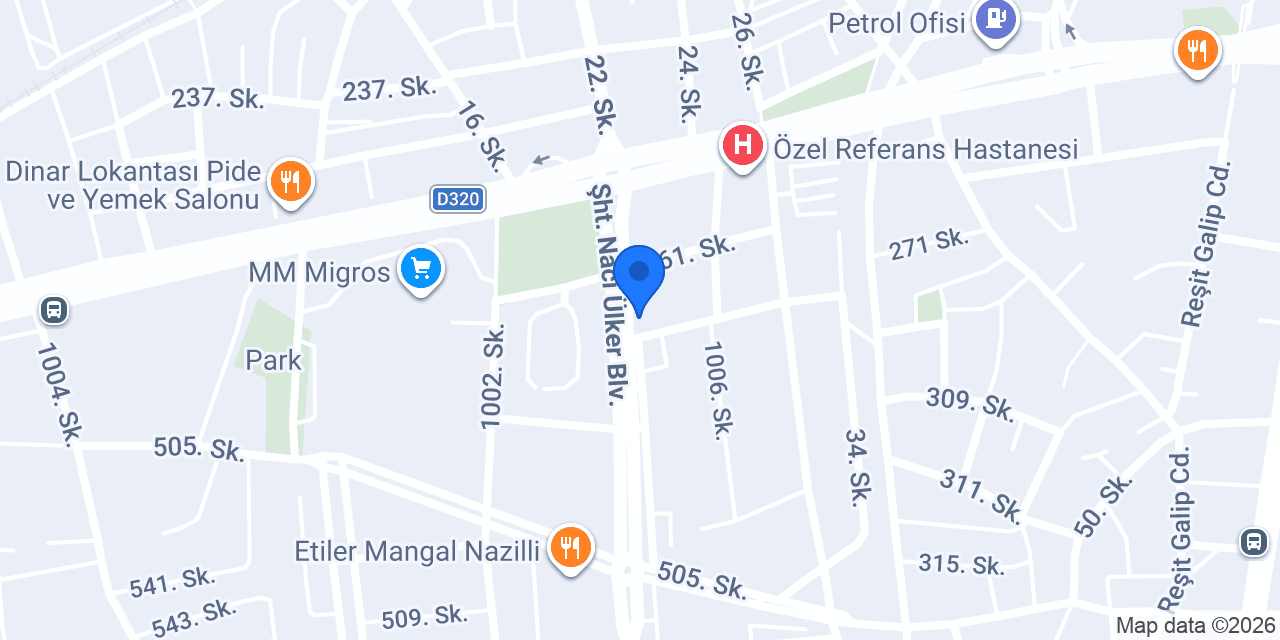Aras Kargo Nazilli Şubesi konumu