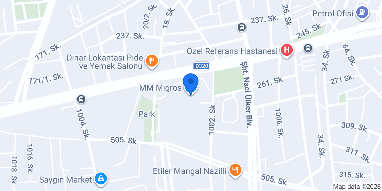 MM Migros konumu
