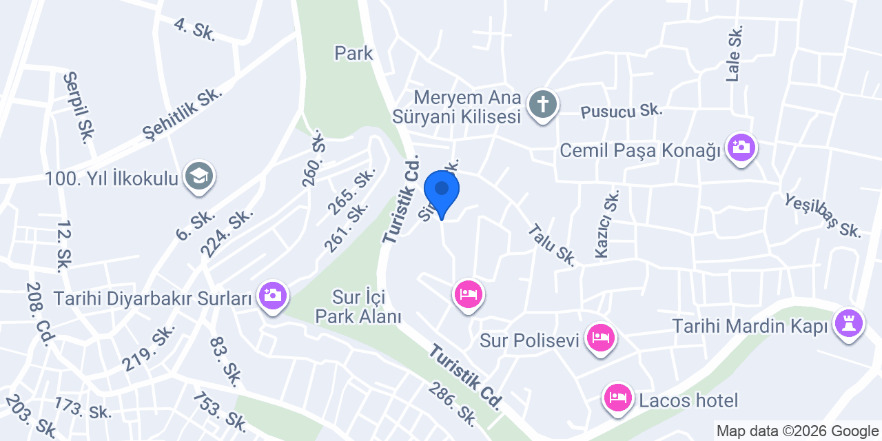 Suriçi Otel konumu
