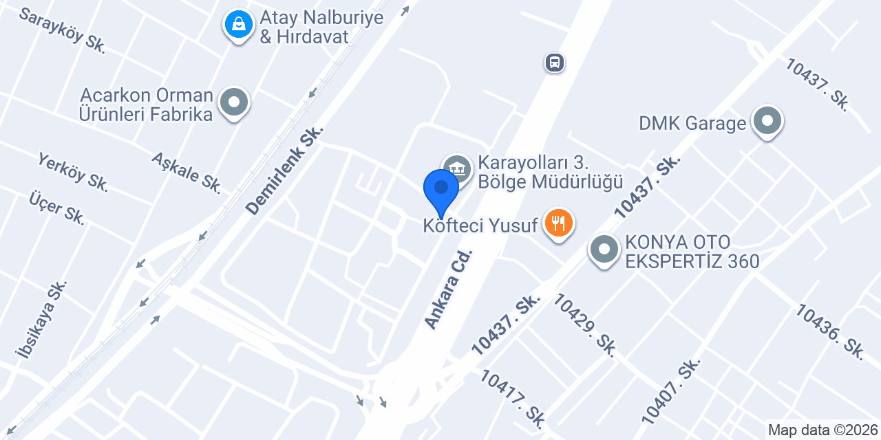 Karayollari Misafirhanesi konumu
