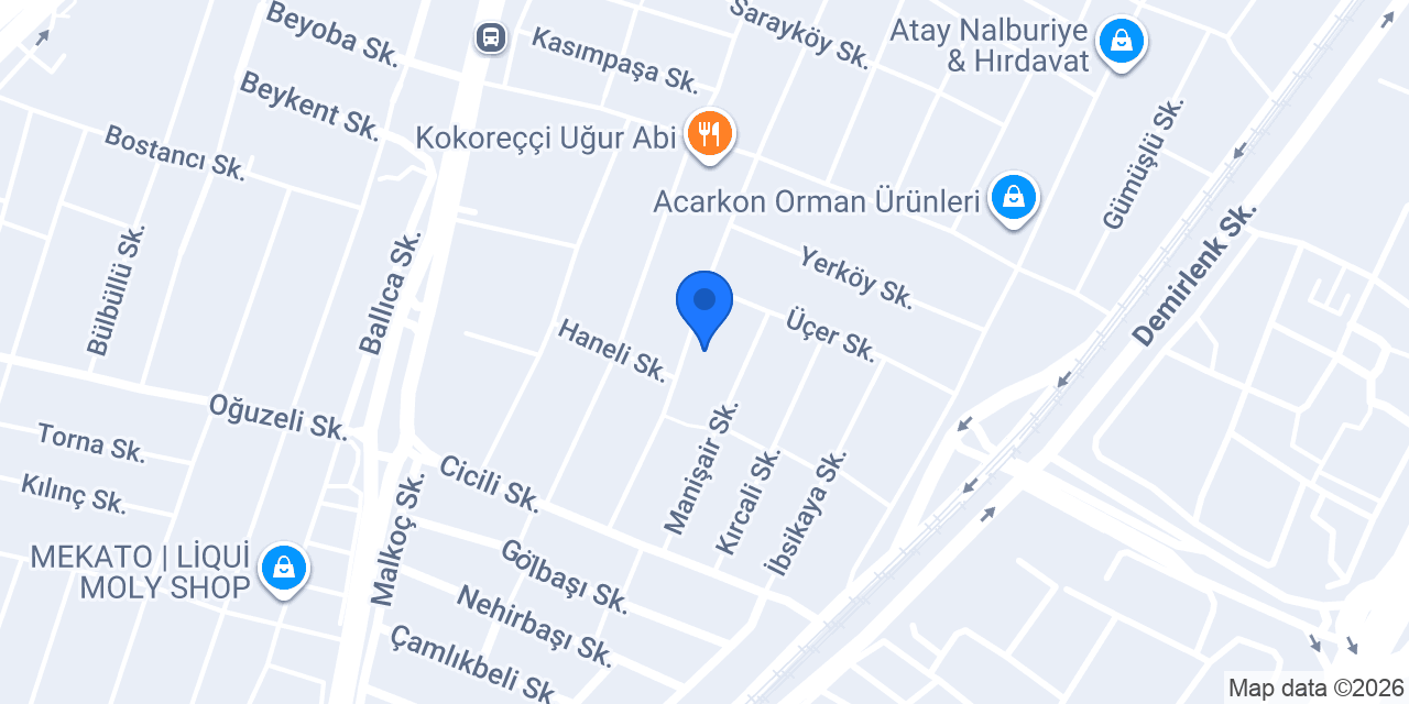 Eratech Yapı Hırdavat konumu