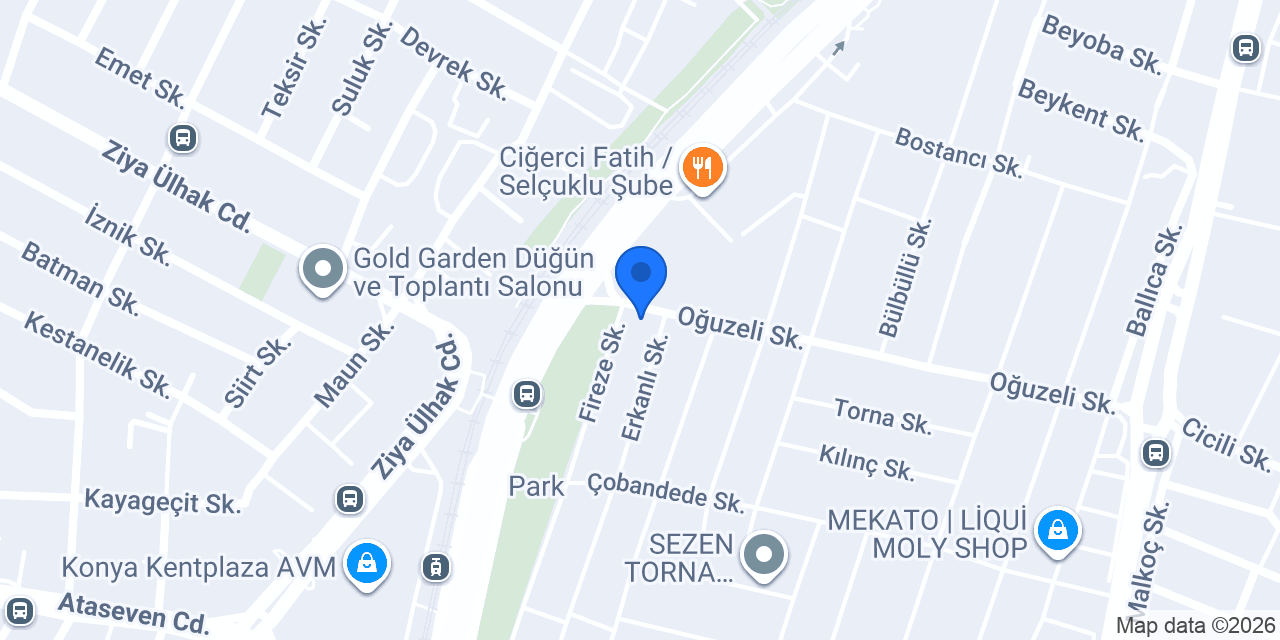 Konya Egzoz, Konya Partikül konumu