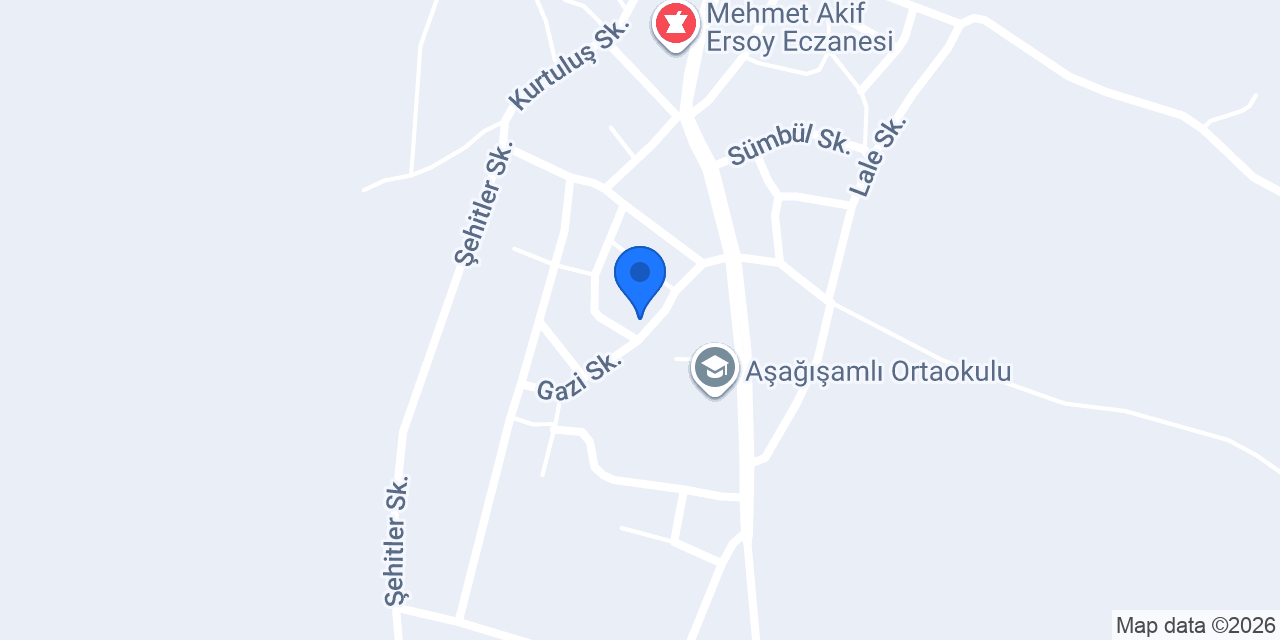 Aşağışamlı Aile Sağlık Mer. konumu
