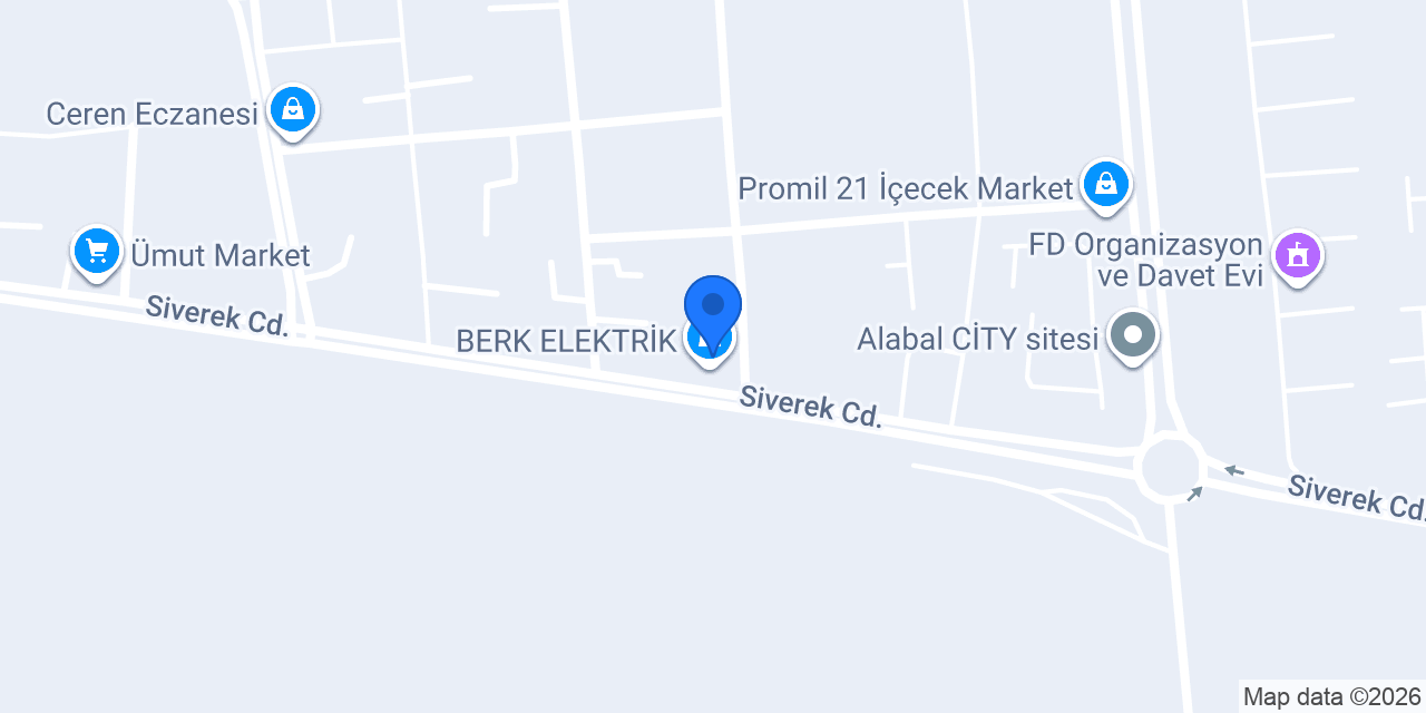 BERK ELEKTRİK konumu