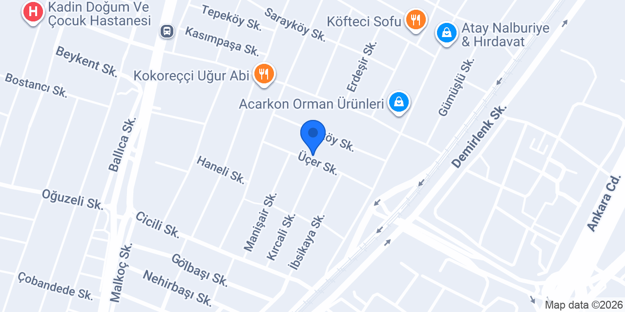 UDEM ORMAN ÜRÜNLERİ LTD.ŞTİ. konumu