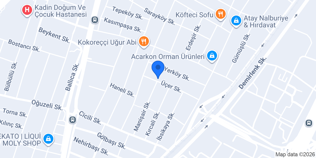 Eroğlu Makine Market - Merkez konumu