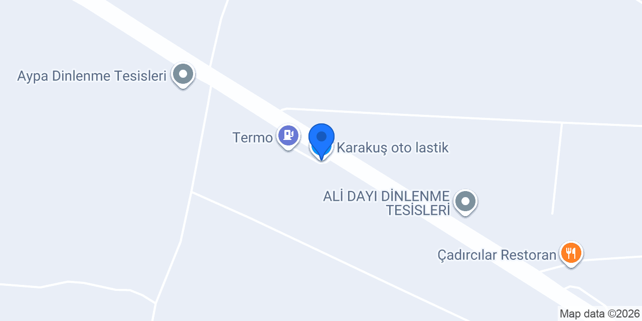 Karakuş oto lastik konumu