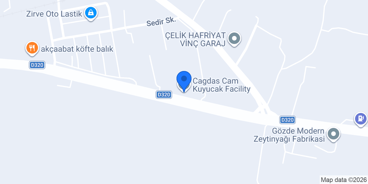 Cagdas Cam Kuyucak Facility konumu