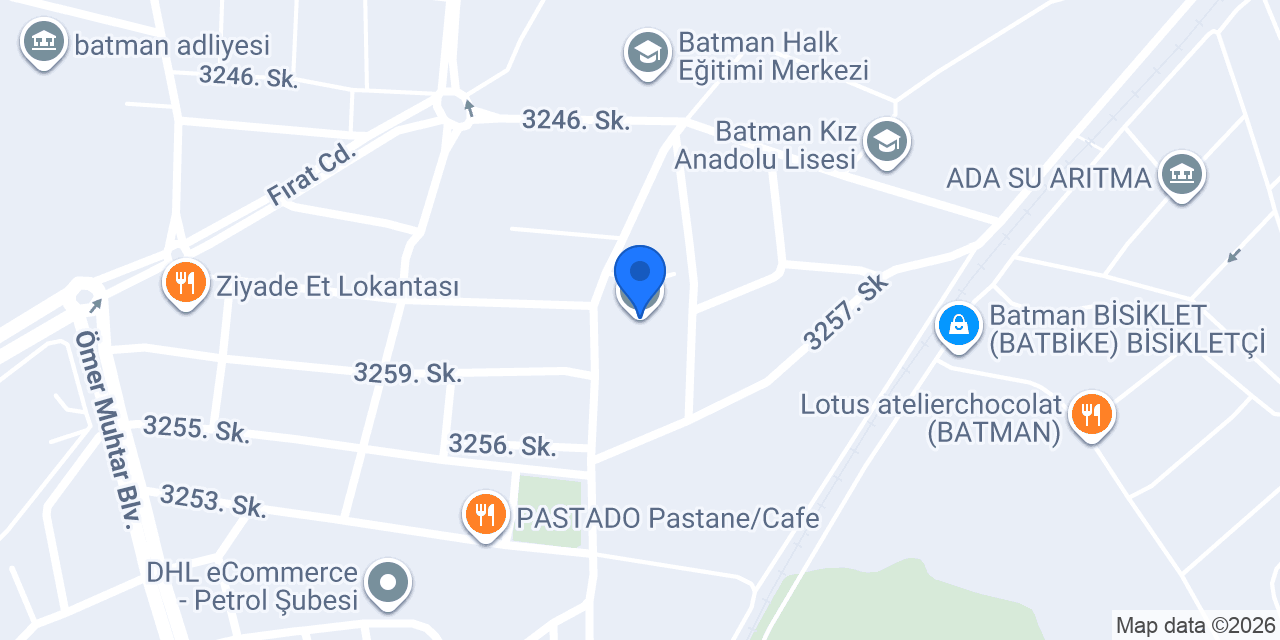Raman Anadolu Lisesi konumu