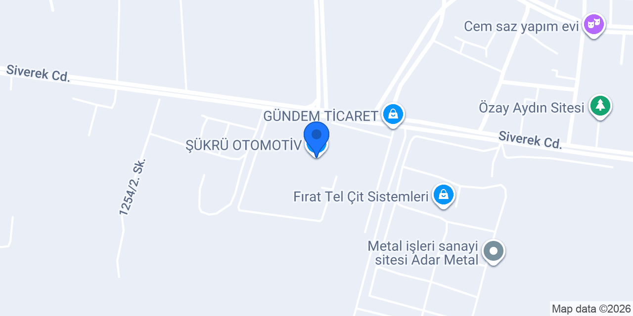 ŞÜKRÜ OTOMOTİV konumu