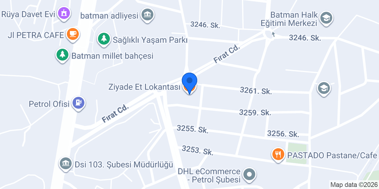 Ziyade Et Lokantası konumu