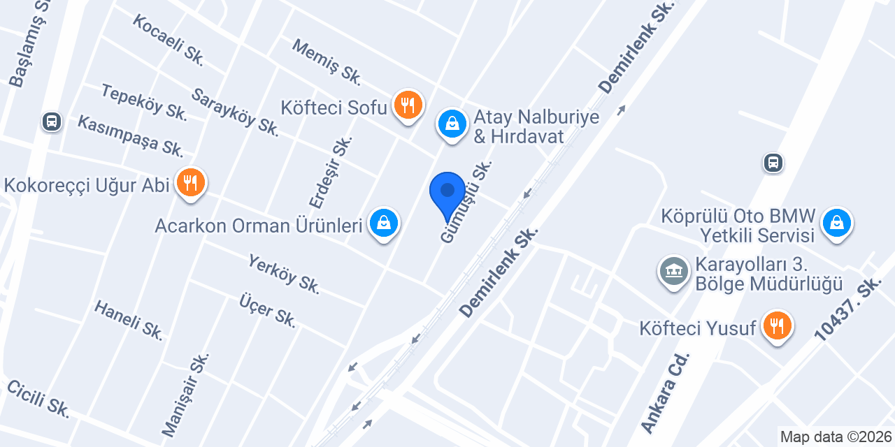 Acarkon Orman Ürünleri Fabrika konumu